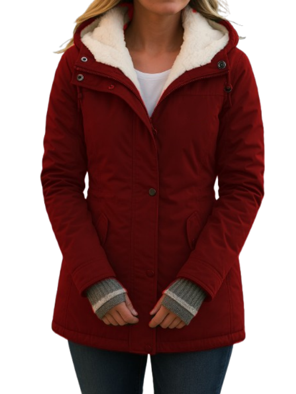 Women's Waterproof Windproof Hooded Fleece Lining Jacket🔥70% off last day🔥