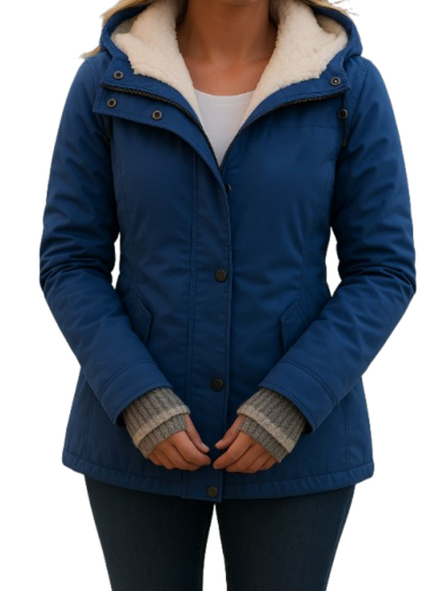 Women's Waterproof Windproof Hooded Fleece Lining Jacket🔥70% off last day🔥
